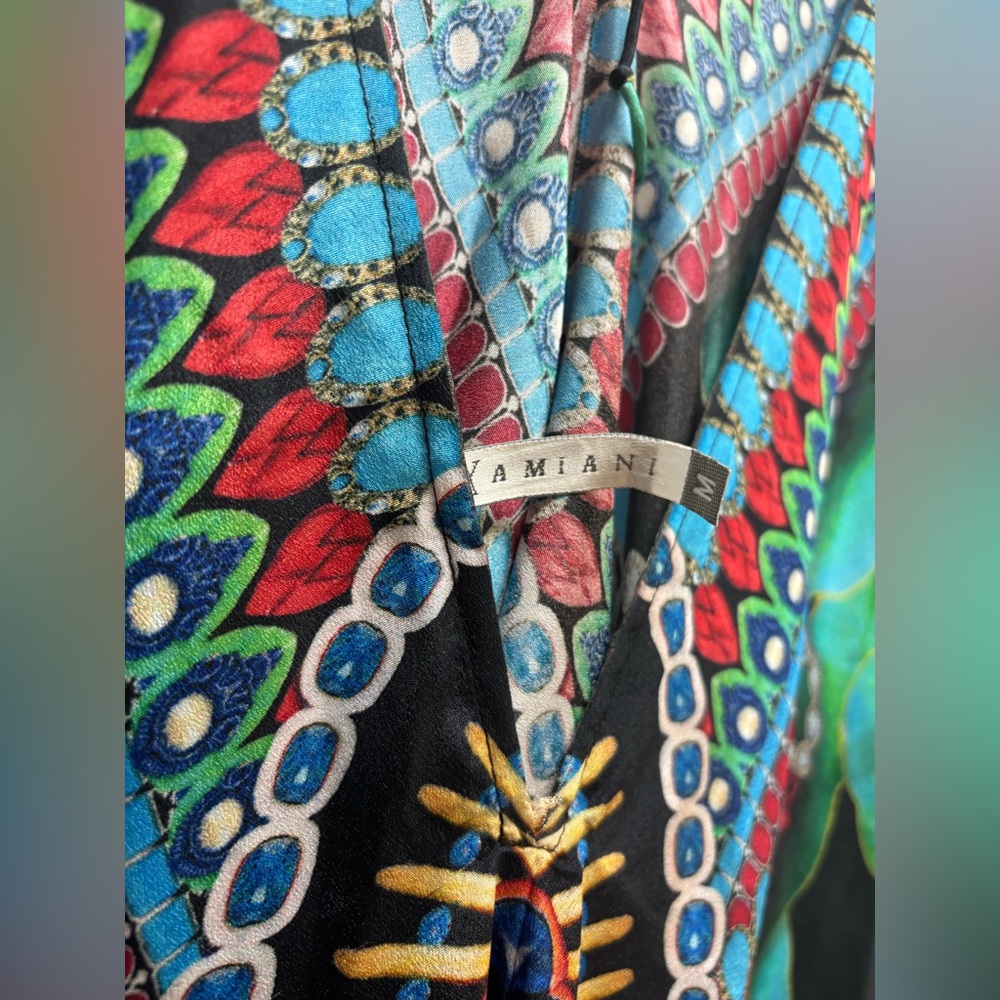 TROPICAL-PRINT MAXI HALTER DRESS - Picture 5 of 6